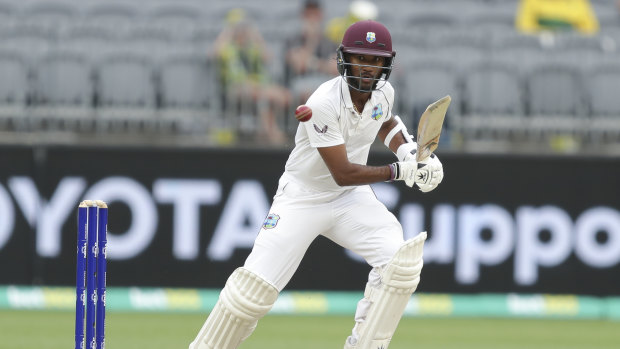 Kragg Brathwaite goes about his business on day two. 