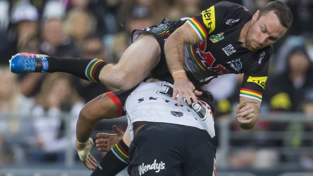 Serial winner: Agnatius Paasi upends James Maloney. It did nothing to lessen his impact.
