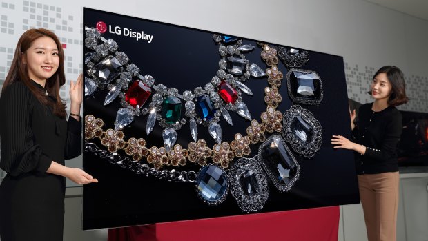LG shows of its 8K OLED concept at CES in January this year.