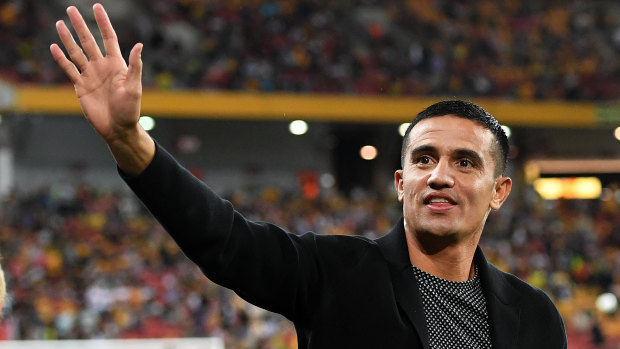 Cameo: Tim Cahill will only have five minutes on the pitch on Tuesday night. 
