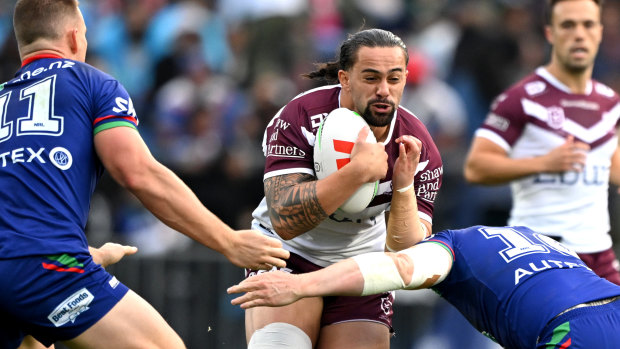 Manly prop Josh Aloiai has been in solid form this season.