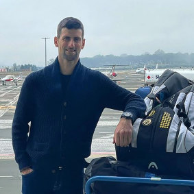 Novak Djokovic posted on Instagram saying he had been granted an “exemption permission” to play at the Australian Open. 