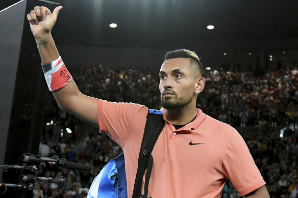 Nick Kyrgios enhanced his standing with his support for bushfire relief and performances at the Australian Open.