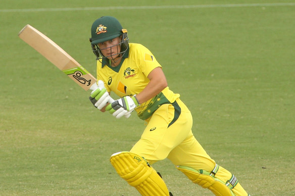 Alyssa Healy hit another ton, in the first one-day international against the West Indies.