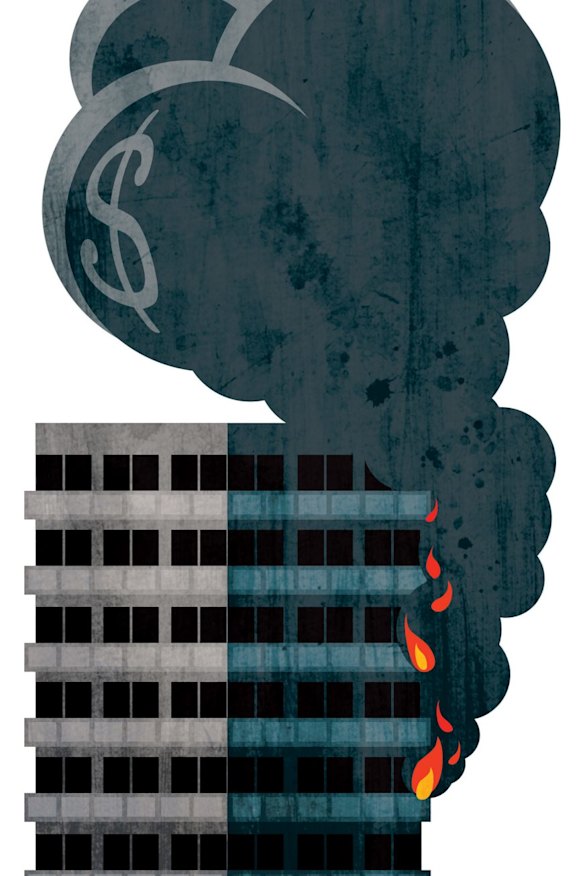 Who pays for flammable building cladding? 