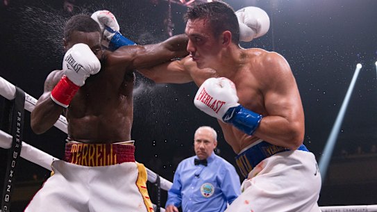 Tim Tszyu in his US debut against former Olympian Terrell Gausha 