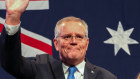 Former prime minister Scott Morrison concedes defeat on election night.