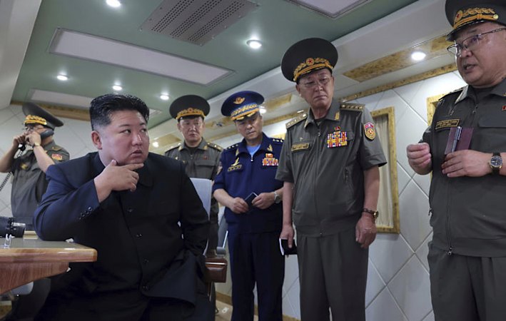 North Korean leader Kim Jong-un supervises test of new anti-air missiles