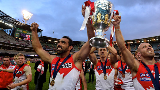 Happy days. The Swans  2012 premiership.