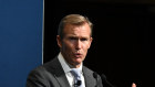 Rob Stokes, NSW minister for infrastructure, address the Australian Financial Review’s Infrastructure Summit. Photo by Michael Quelch. 