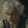 Pinocchio (voiced by Benjamin Evan Ainsworth) and Tom Hanks as Geppetto.