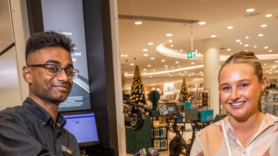 Tayla Harris buys a Dyson Airwrap hairdryer with her Christmas bonus.