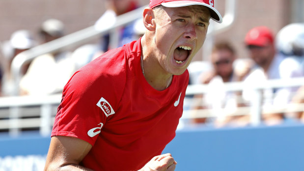 Triple treat: Alex de Minaur has claimed another tour title.