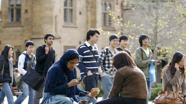 New figures show international student visa applications for Australia have fallen by a third. 