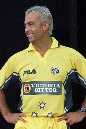 Colin ‘Funky’ Miller playing for Australia in 2001.