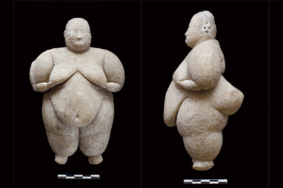 A female figure resumes from Catalhoyuk.