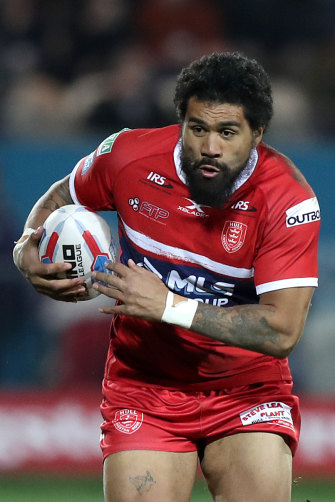 Masoe in action for Hull KR before tragedy struck.
