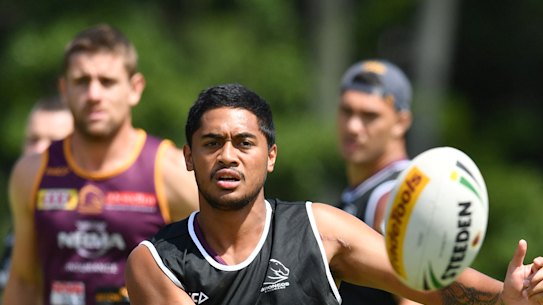 Work in progress: Broncos playmaker Anthony Milford needs to work on breaking down opposition defences. 