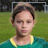 Holroyd Rangers players Mahalia and Rhyder Hall at the soaked Guildford field on Friday.