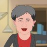 Labor frontbencher Penny Wong is depicted instructing Anthony Albanese in election fraud.