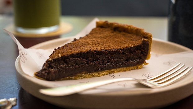 Cafe Effe makes cakes and tarts, its own, gelato, and coffee using Proud Mary beans.