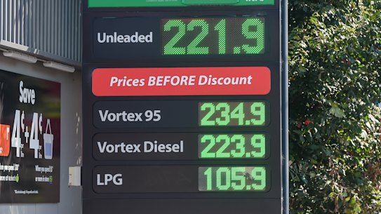 Petrol prices have reached record highs in Sydney and Melbourne.