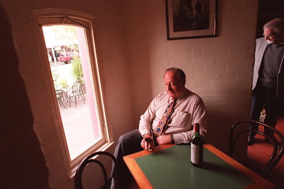 Jimmy Watson’s owner Alan Watson at the restaurant circa 1996.