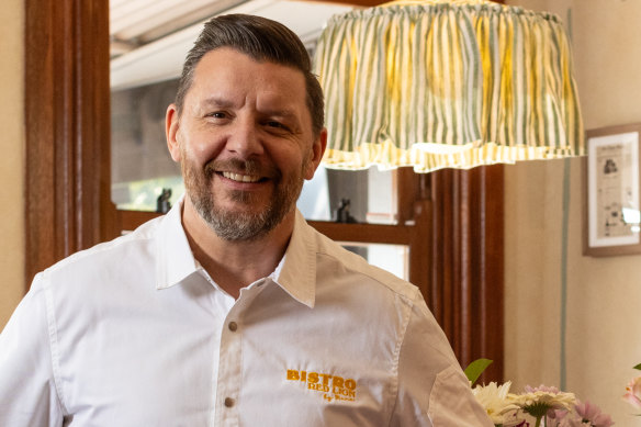 Manu Feildel at his new restaurant, Bistro Red Lion by Manu.