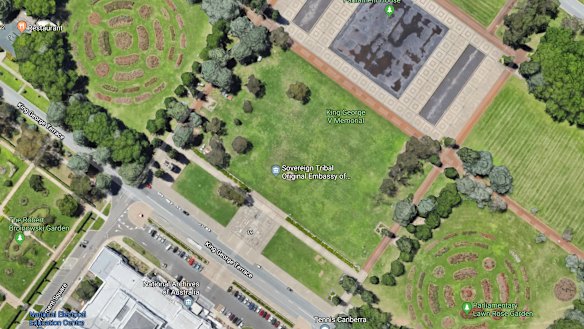 The National Rose Gardens at the Museum of Australian Democracy, the former old parliament house, were designed to look like a rose petal from the air.
