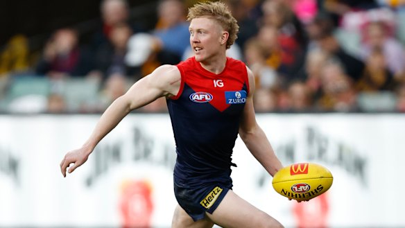 Melbourne midfielder Clayton Oliver.