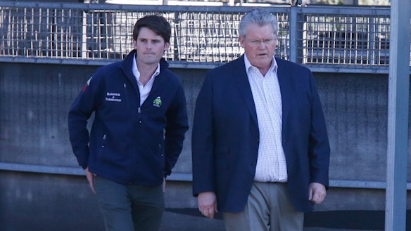 Anthony (right) and son James both forged training careers after starting out with 12-time Melbourne Cup winner Bart.