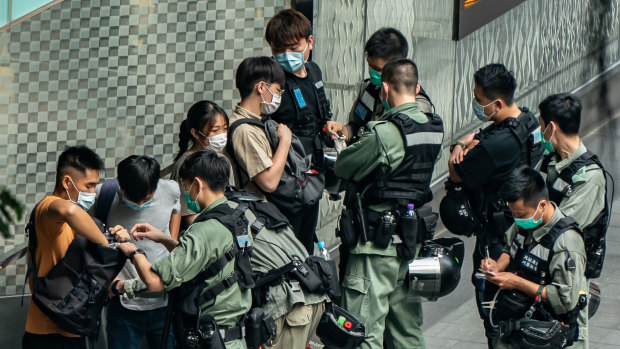 There were more protests in Hong Kong on Wednesday as anger grows over Beijing's new national security laws. 