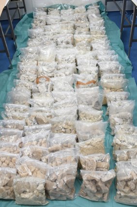 Evidence seized as part of Operation Parazonium which targeted an alleged plot to import $300 million worth of MDMA from a Dutch crime gang.