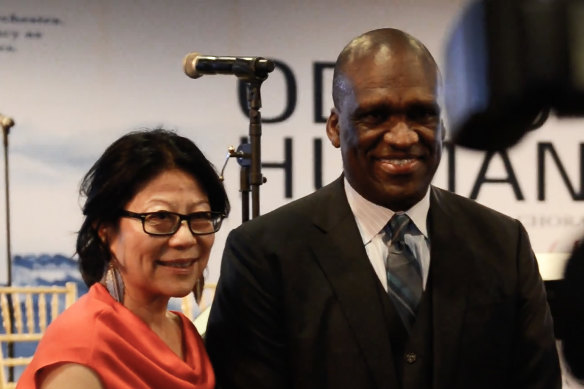 Sheri Yan and John Ashe.