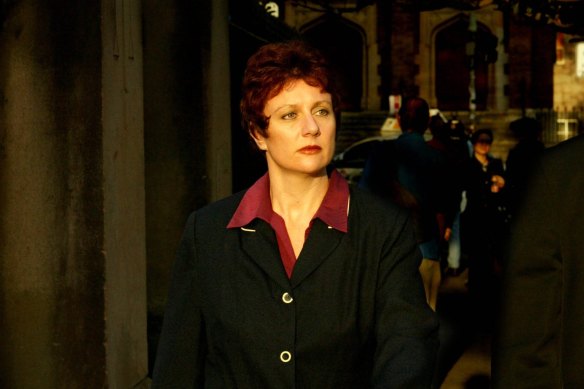 Kathleen Folbigg leaving court during her 2003 trial, which eventually found her guilty of murdering three of her young children and the manslaughter of a fourth.
