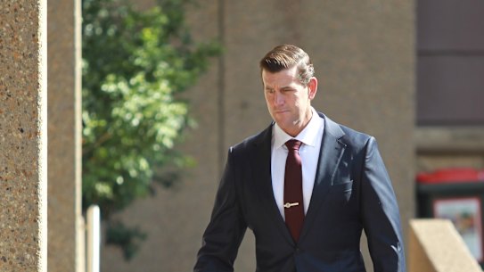 Ben Roberts-Smith outside the Federal Court earlier this year.