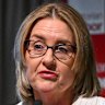 Premier Jacinta Allan at Labor’s state conference on Saturday.