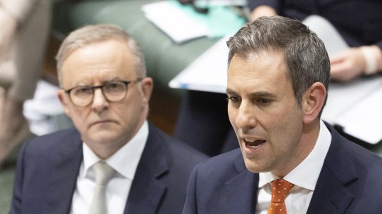 Prime Minister Anthony Albanese and Treasurer JIm Chalmers on Wednesday.