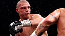 Nikita Tszyu in action against Ben Mahoney.