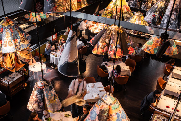 The dining room. 