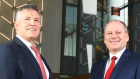 Anthony Miller (left) will succeed Peter King as Westpac CEO in December.