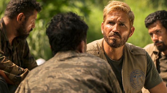 Jim Caviezel plays real-life Homeland Security agent Tim Ballard in Sound of Freedom.