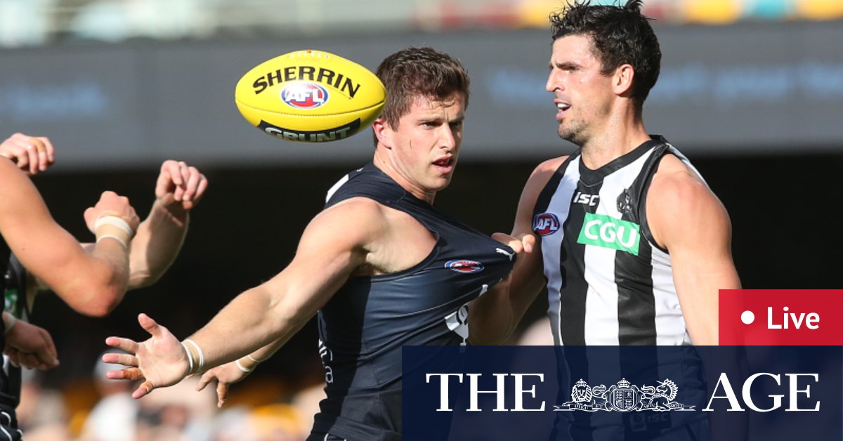 Afl 2020 Round 14 Live Scores Carlton Blues V Collingwood Magpies At The Gabba