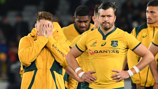 James O'Connor and Adam Ashley Cooper.