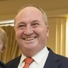 Re-elected Nationals Barnaby Joyce poses with his partner and sons.