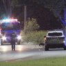 The crash scene in Rowville, where two teenagers died.