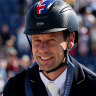 Silver medallist Christopher Burton was riding a horse lent by a British equestrian friend who was unable to compete in the Olympics.