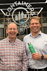 IT Director, Tim Reid, and Chris Blayney, CEO, at CES.