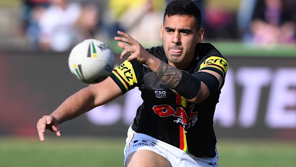 Video nasty: A tape featuring Panthers player Tyrone May engaging in a sex act was circulated just hours after the NRL announced harsh penalties in the wake of the 'Big Papi' tapes episode. 