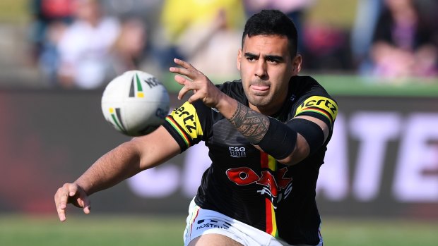 Gobsmacking: Penrith's Tyrone May has been charged over the NRL's sex tape scandal.